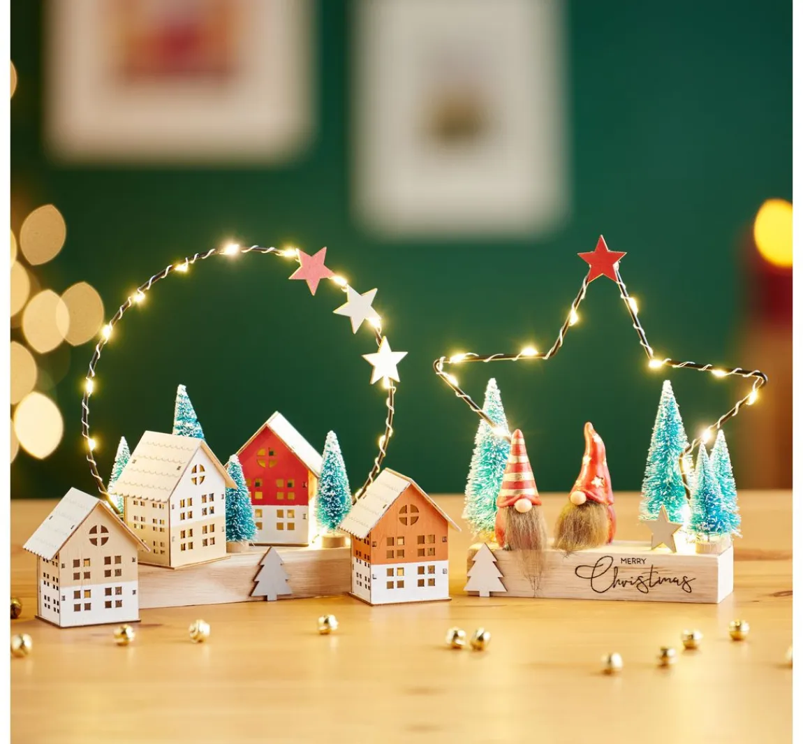 Clearance VBS Miniatur Tannenbaum, 16er-Set, beschneit