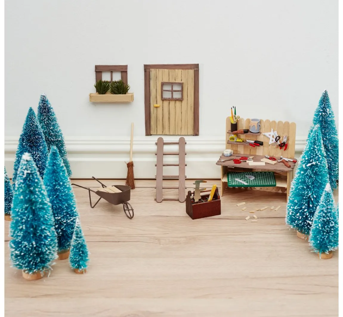 Clearance VBS Miniatur Tannenbaum, 16er-Set, beschneit