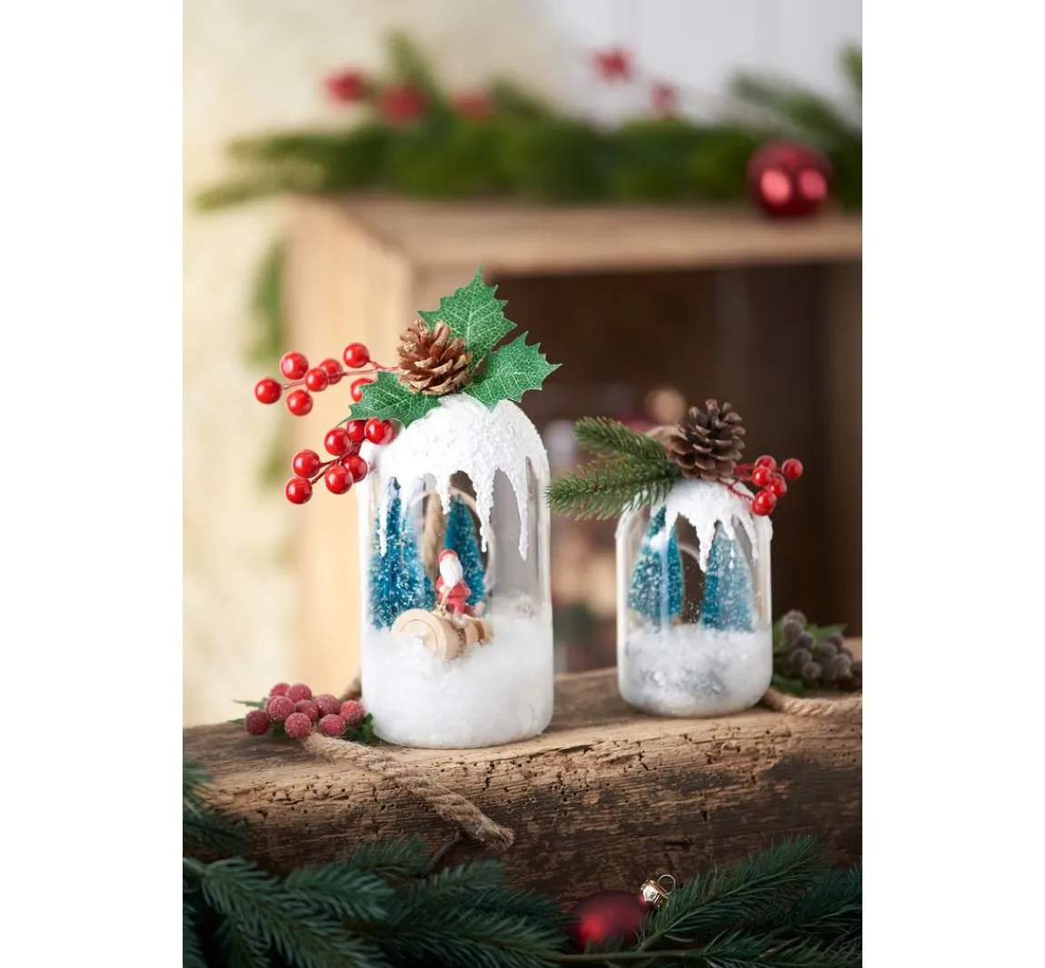 Clearance VBS Miniatur Tannenbaum, 16er-Set, beschneit