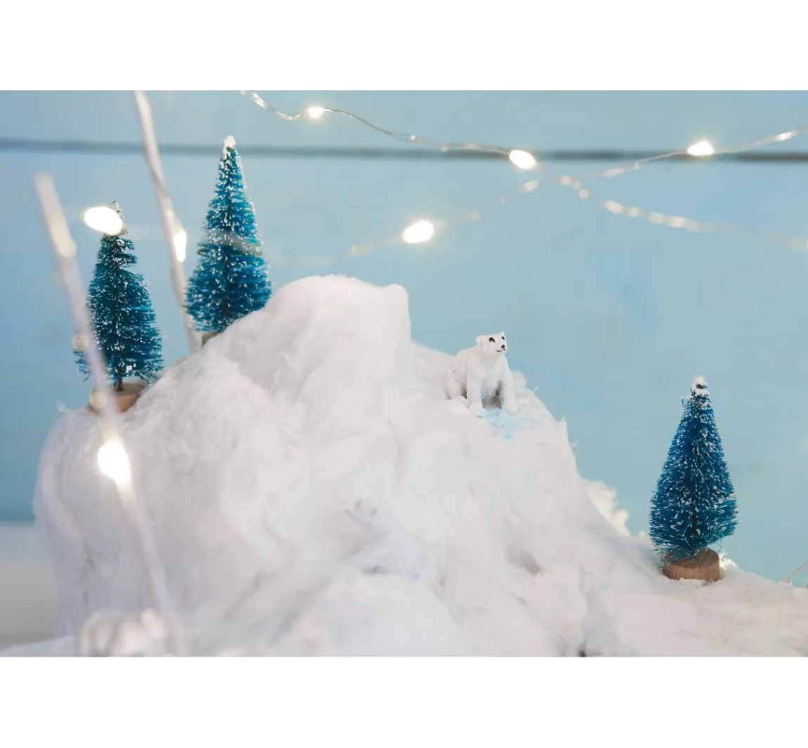 Clearance VBS Miniatur Tannenbaum, 16er-Set, beschneit