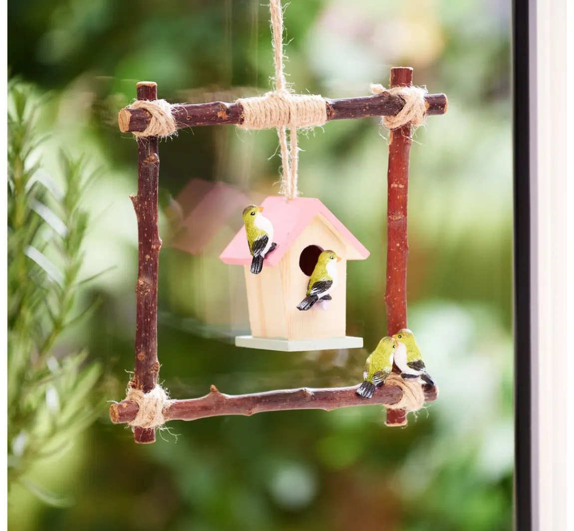 Online VBS Miniatur Vogelhaus mit Aufhänger