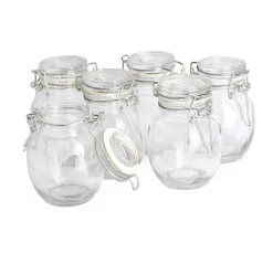 Discount VBS Mini-Bügelglas, bauchig, 6 Stück