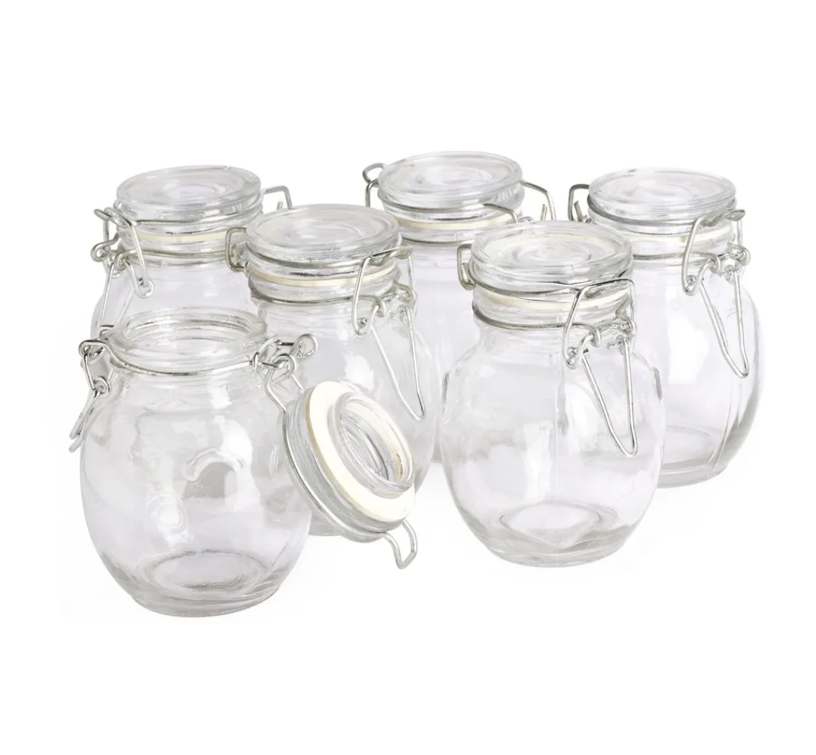 Discount VBS Mini-Bügelglas, bauchig, 6 Stück