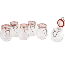 Discount VBS Mini-Bügelglas, bauchig, 6 Stück