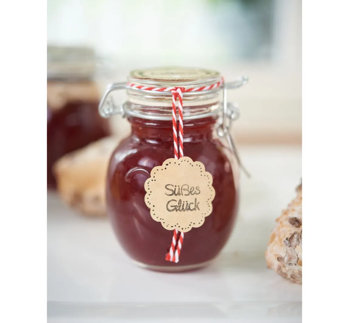 Discount VBS Mini-Bügelglas, bauchig, 6 Stück
