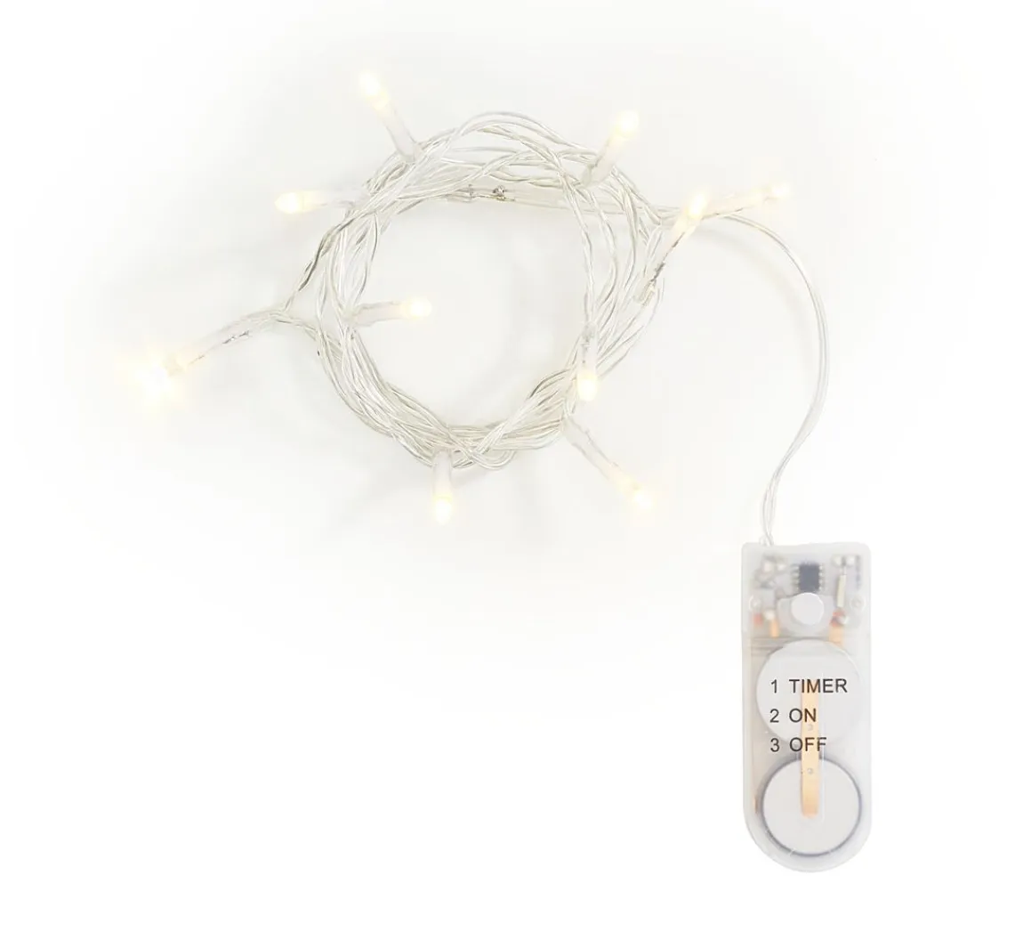 Hot VBS XXL VBS Mini-LED-Lichterketten mit Timer, 10 Stück