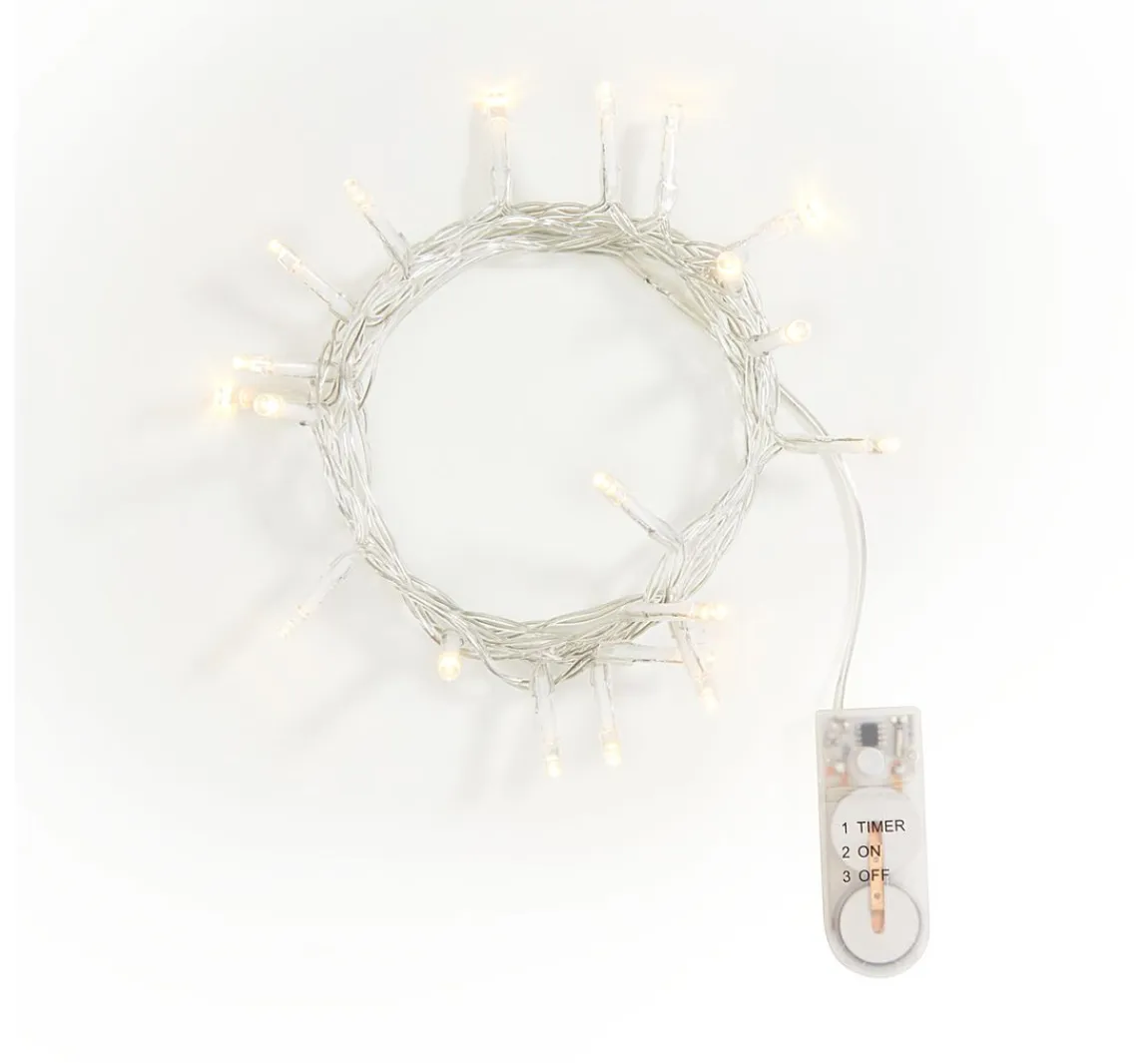 Hot VBS XXL VBS Mini-LED-Lichterketten mit Timer, 10 Stück