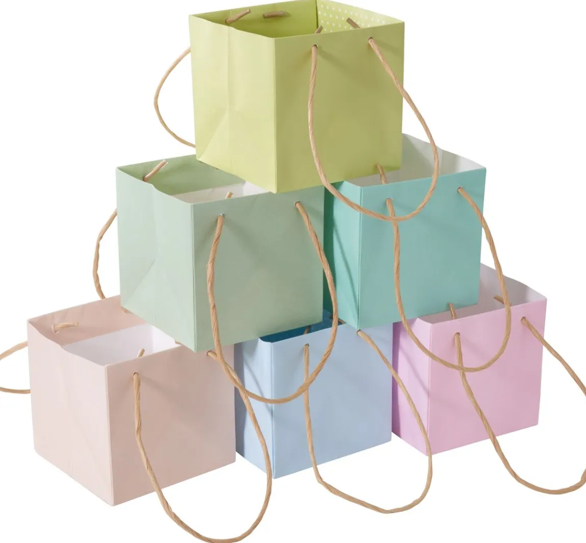 Discount VBS Papiertüten "Pastell", 6er-Set
