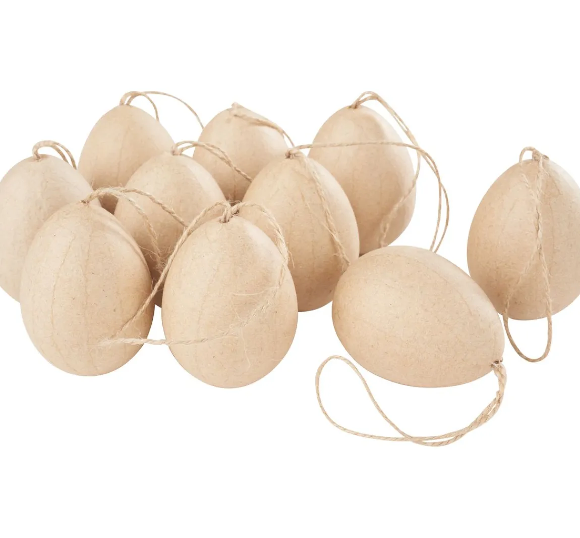Best VBS Pappmaché-Eier, 10 Stück