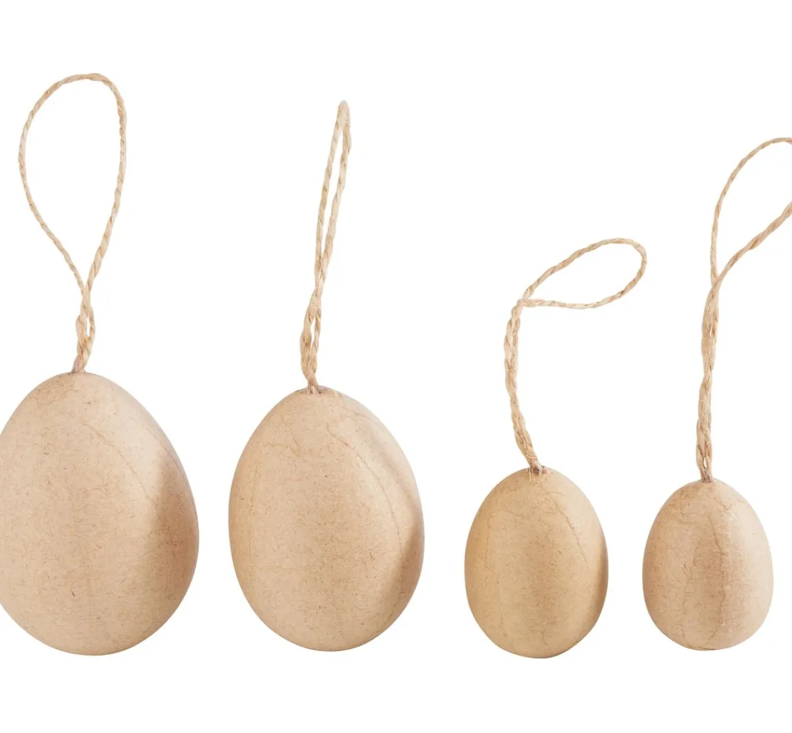 Clearance VBS XXL VBS Pappmaché-Eier "Größen-Mix", 140 Stück