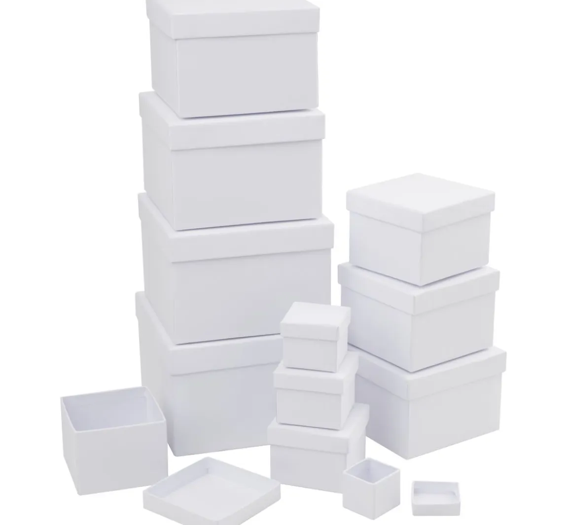 Hot VBS XXL VBS Pappschachteln "Quadrat", 12er-Set