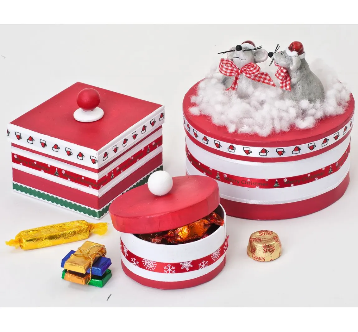 Discount VBS XXL VBS Pappschachteln "Rund", 12er-Set