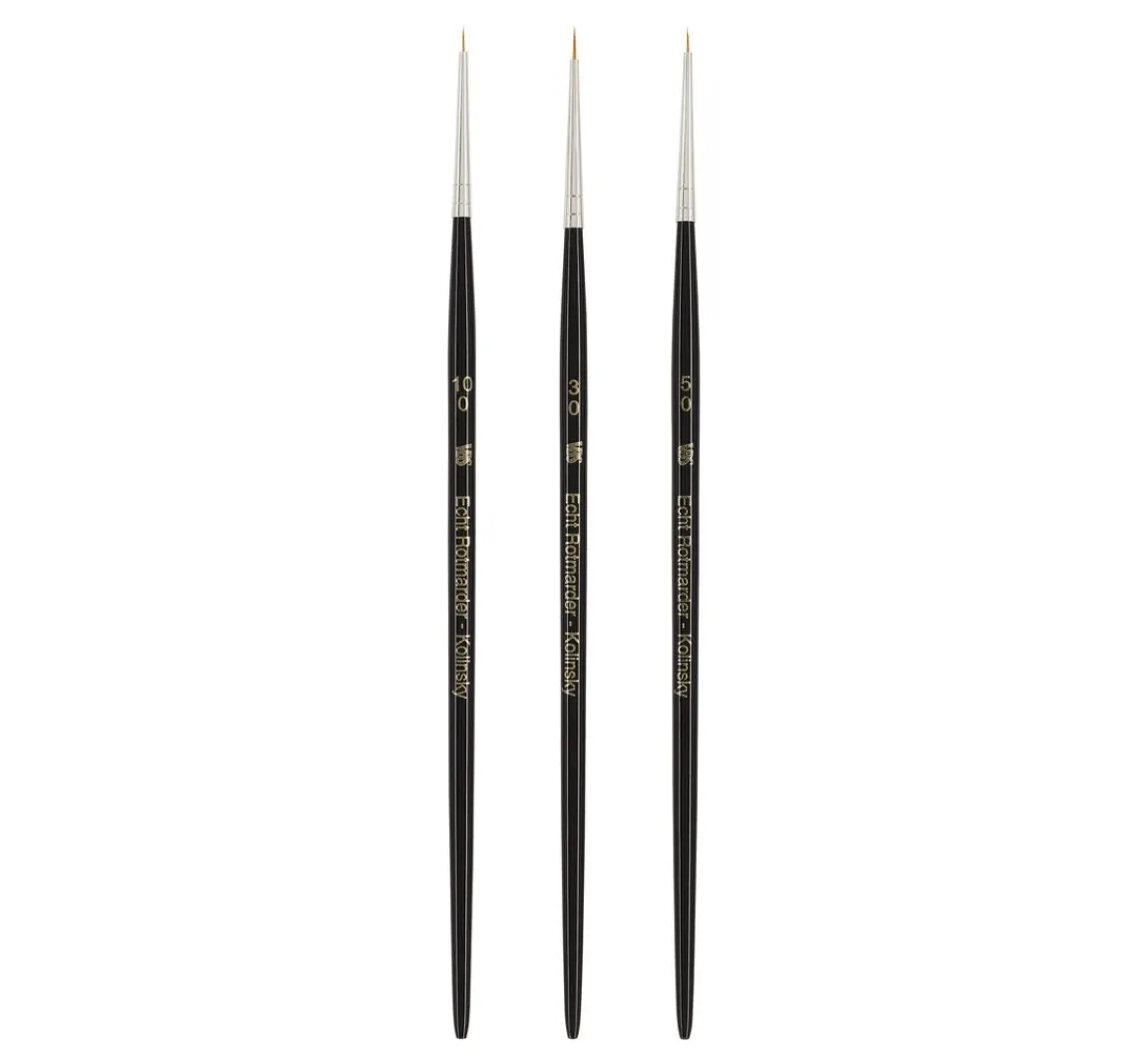 Hot VBS Pinsel-Set Kolinsky-Rotmarder, 3er-Set