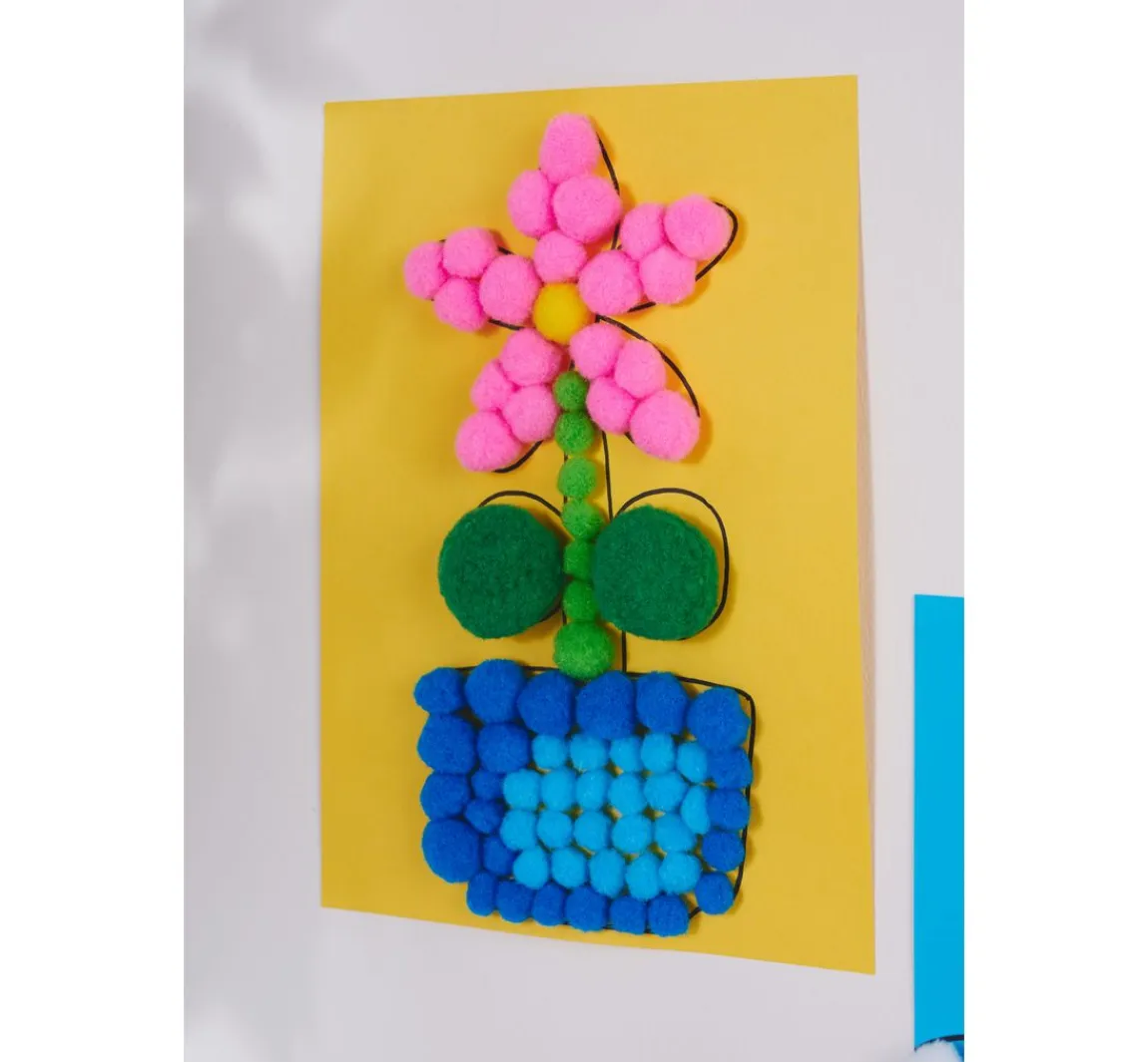 Hot VBS XXL VBS Pompons "Farben & Größen Mix", 1.000 Stück