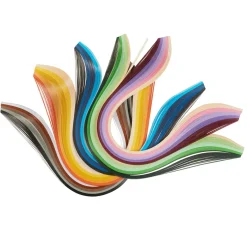 New VBS XXL VBS Quillingstreifen "Bunt", 3 mm, 500 Stück