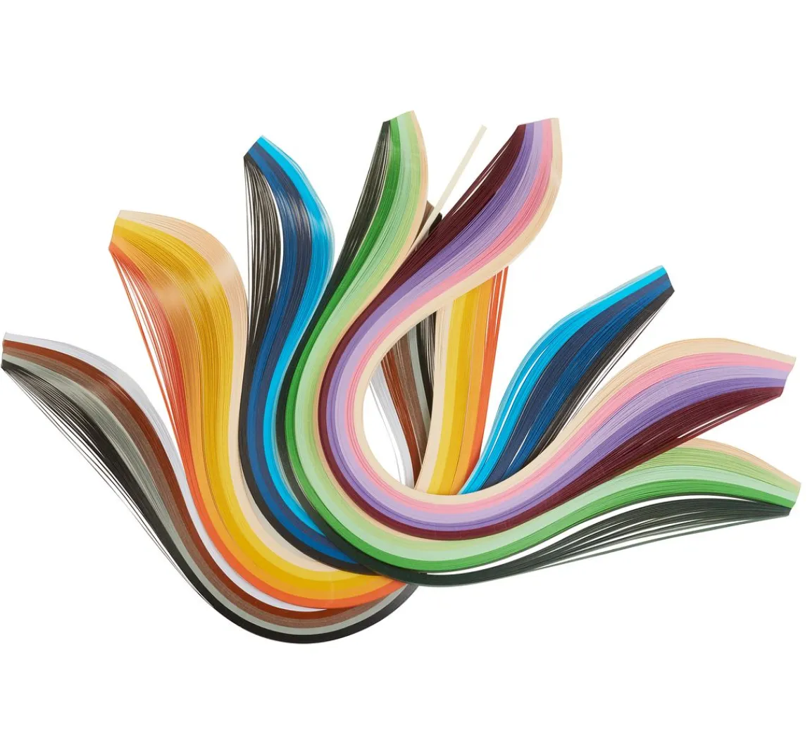 New VBS XXL VBS Quillingstreifen "Bunt", 3 mm, 500 Stück