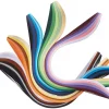 VBS XXL VBS Quillingstreifen "Bunt", 5 mm, 500 Stück