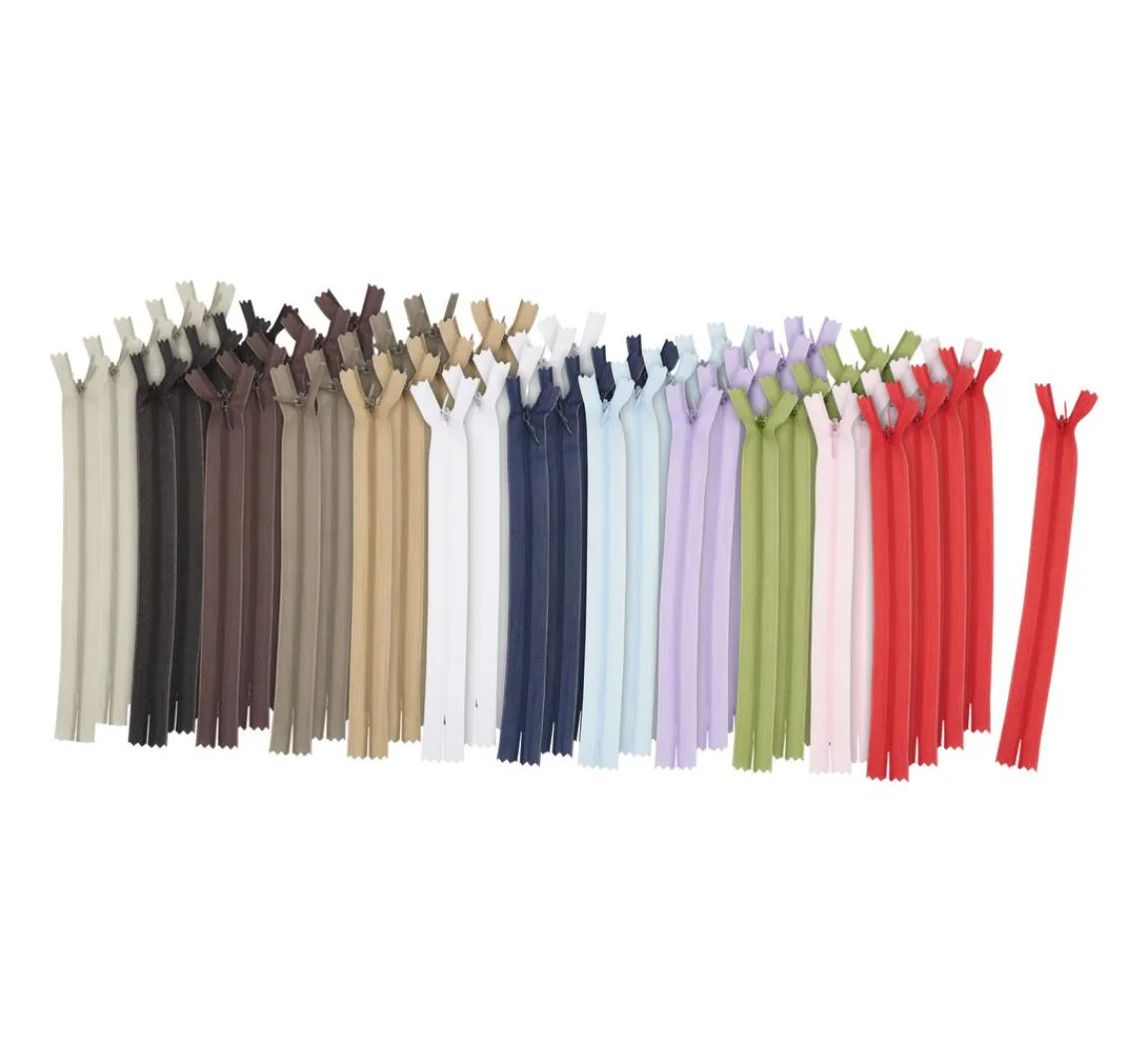 Discount VBS XXL VBS Reißverschlüsse "Farbmix", 20 cm, 60 Stück