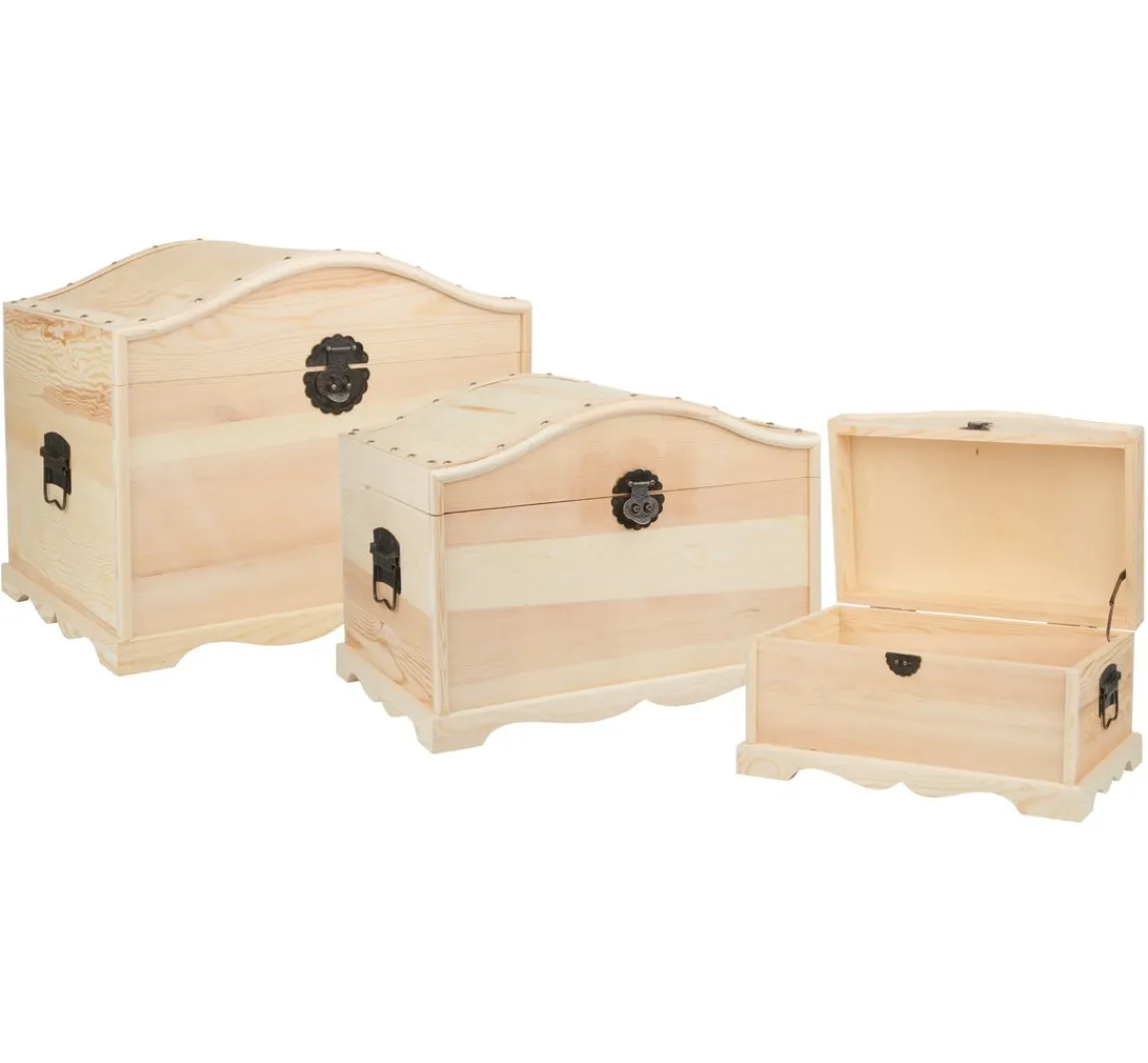 Clearance VBS Runddeckeltruhen, 3er-Set