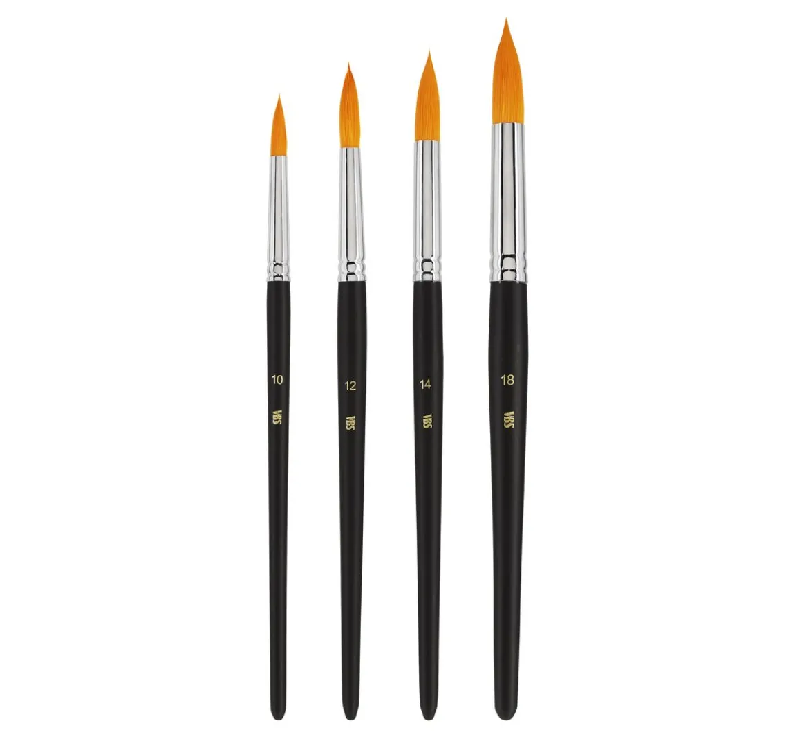 New VBS Rundpinsel "BASIC", 4er-Set