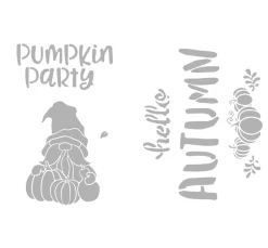 Clearance VBS Schablonen-Set "Autumn & Pumpkin", A4