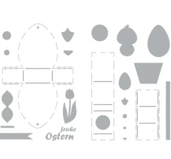 VBS Schablonen-Set "Küken-Schachteln"