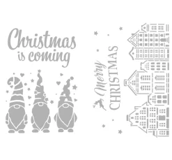 Best VBS Schablonen-Set "Merry Christmas", A4