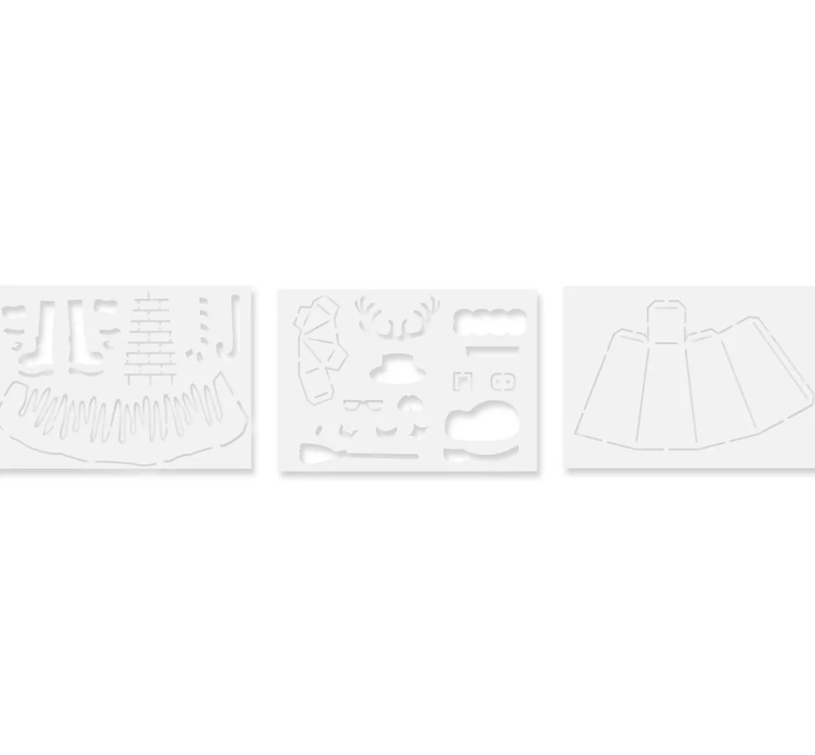 Clearance VBS Schablonen-Set "Weihnachts-Schachteln"