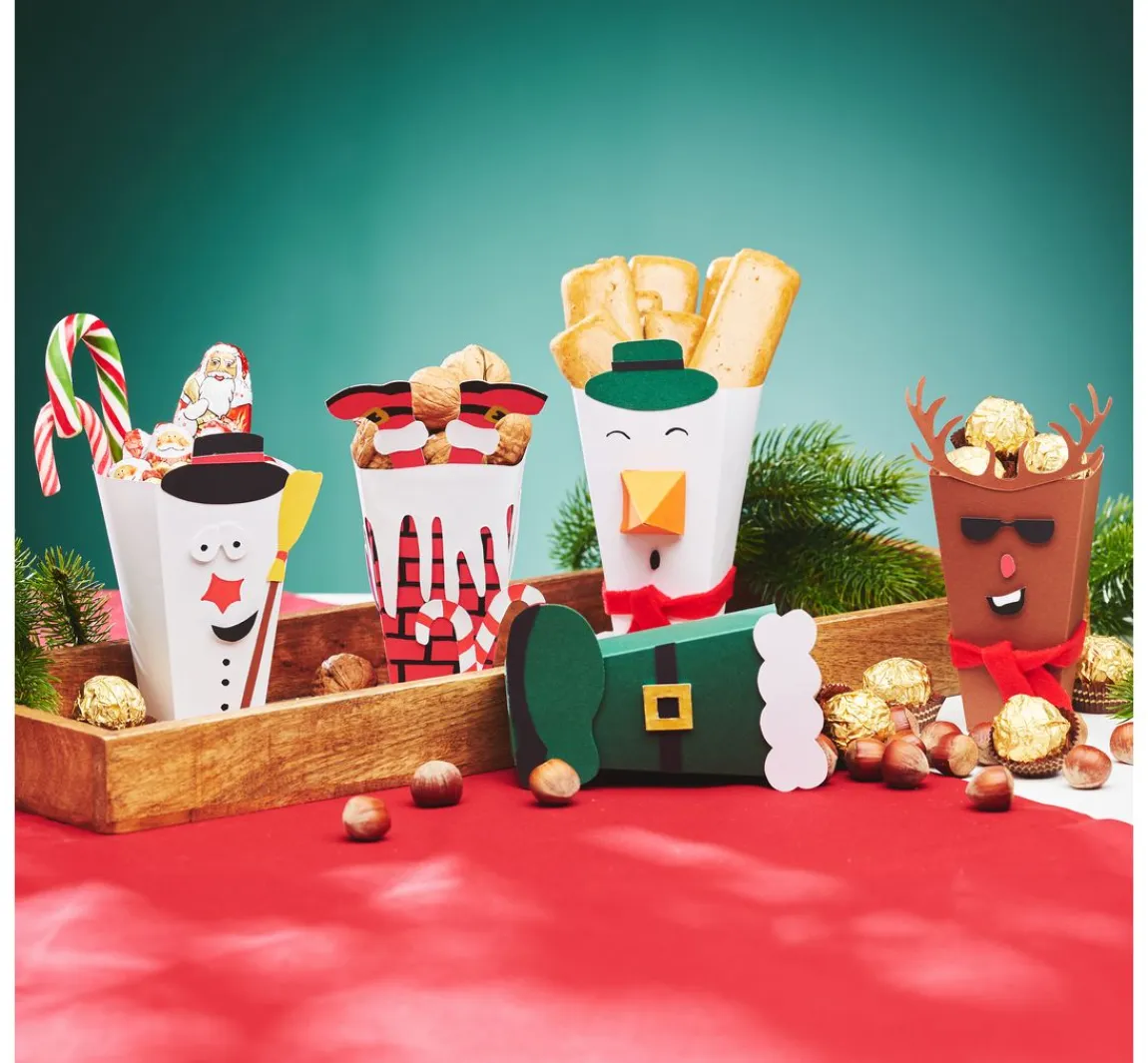 Clearance VBS Schablonen-Set "Weihnachts-Schachteln"