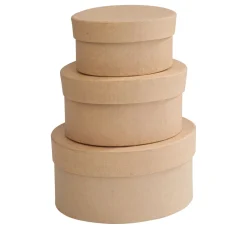 New VBS Schachteln „Oval“, 3er-Set