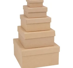 Outlet VBS Schachteln "Quadrat", 5er-Set