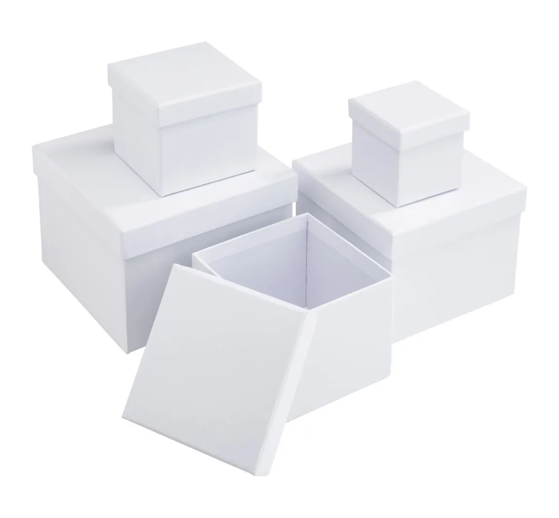 Online VBS Schachteln "Quadrat", 5er-Set