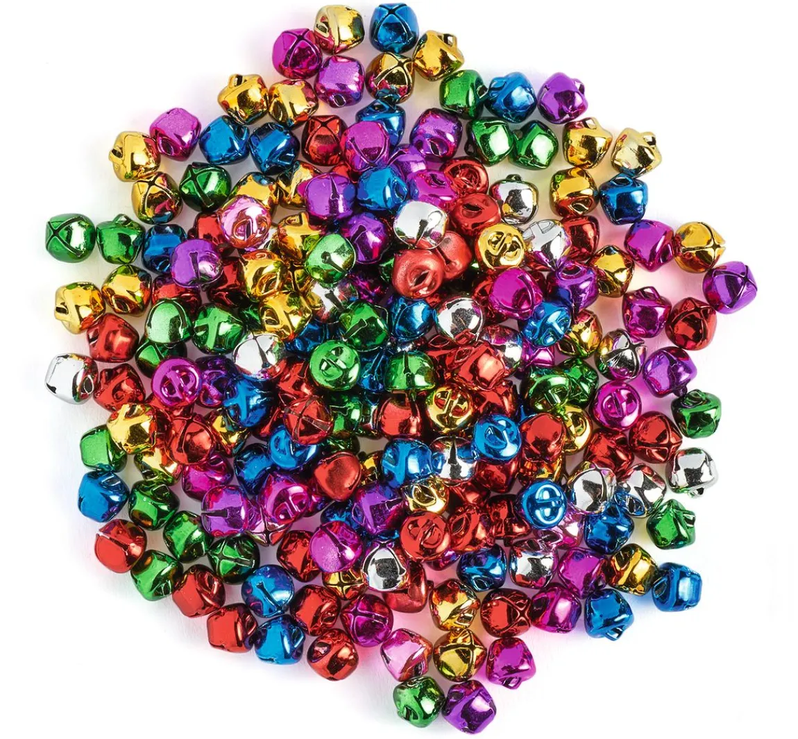 VBS XXL VBS Schellen "Bunt", 200 Stück, Ø 10 mm