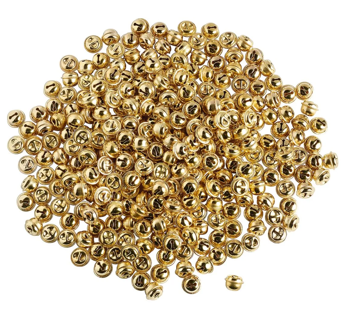 Clearance VBS XXL VBS Schellen "Gold", 300 Stück, Ø 13 mm