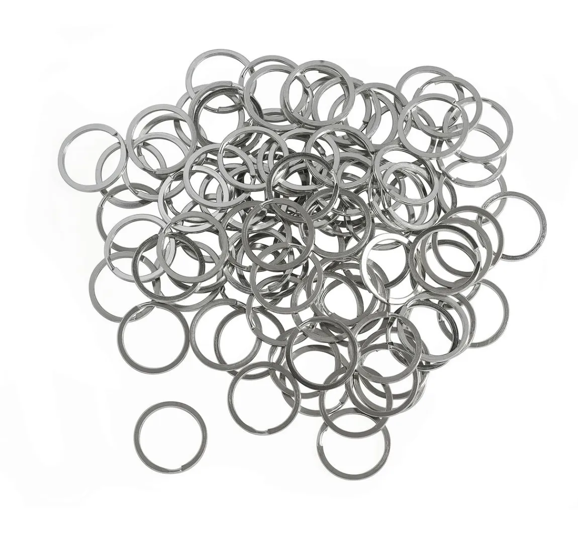 Sale VBS XXL VBS Schlüsselspaltringe "Flach", Ø 28 mm, 100 Stück