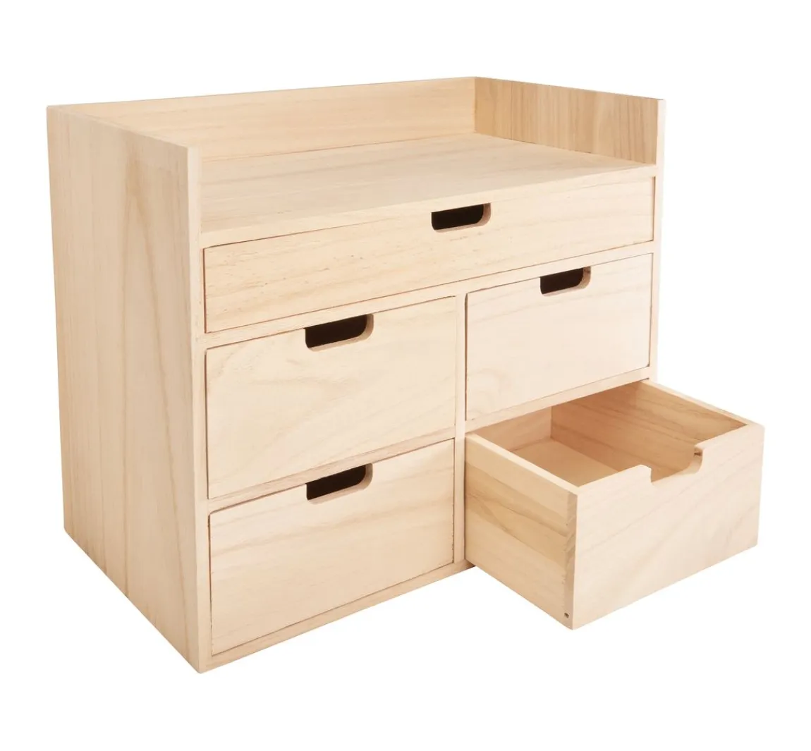 New VBS Schreibtisch-Organizer Schubladenbox mit Ablage