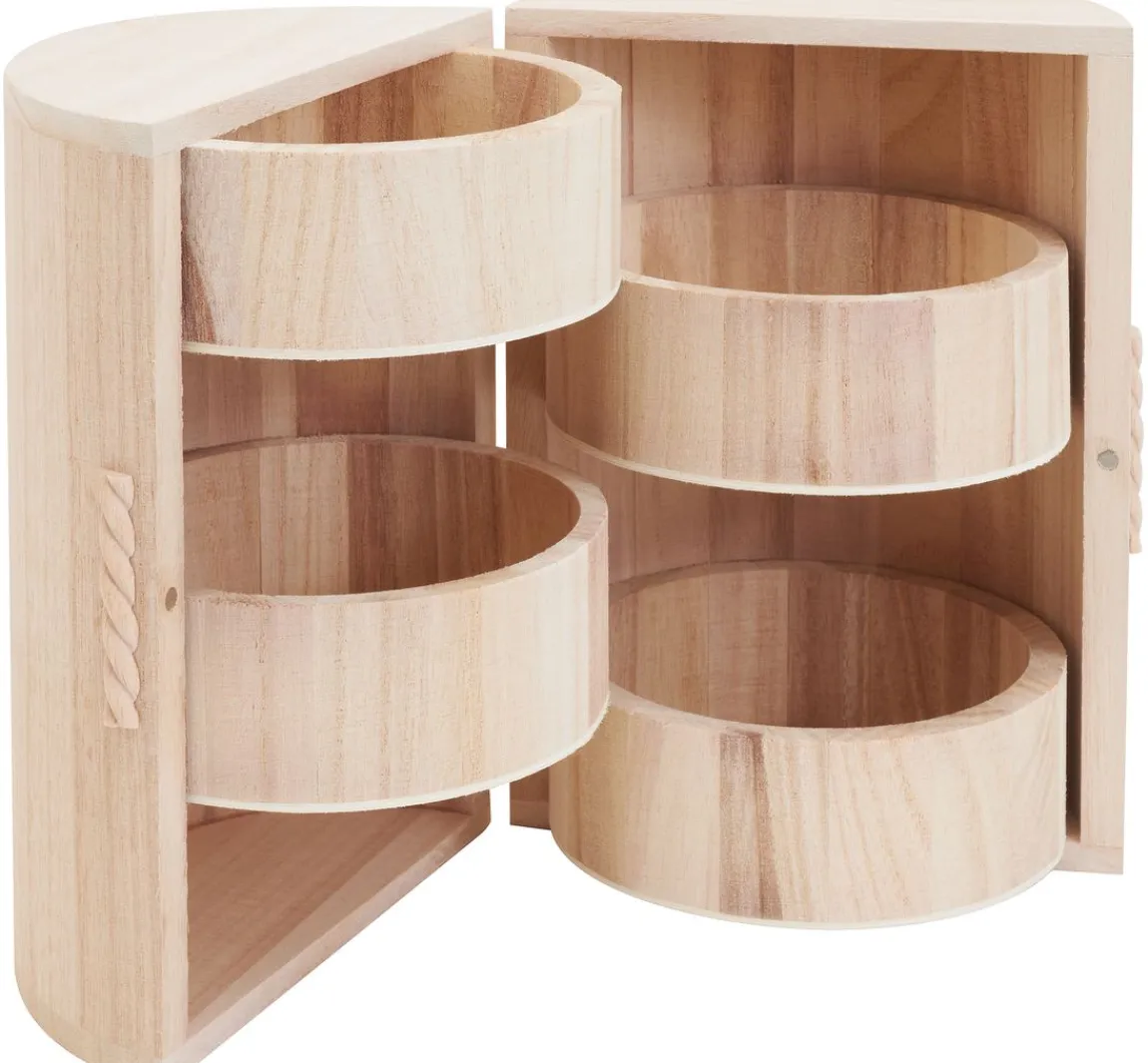 Discount VBS Schränkchen mit 4 Fächern, rund