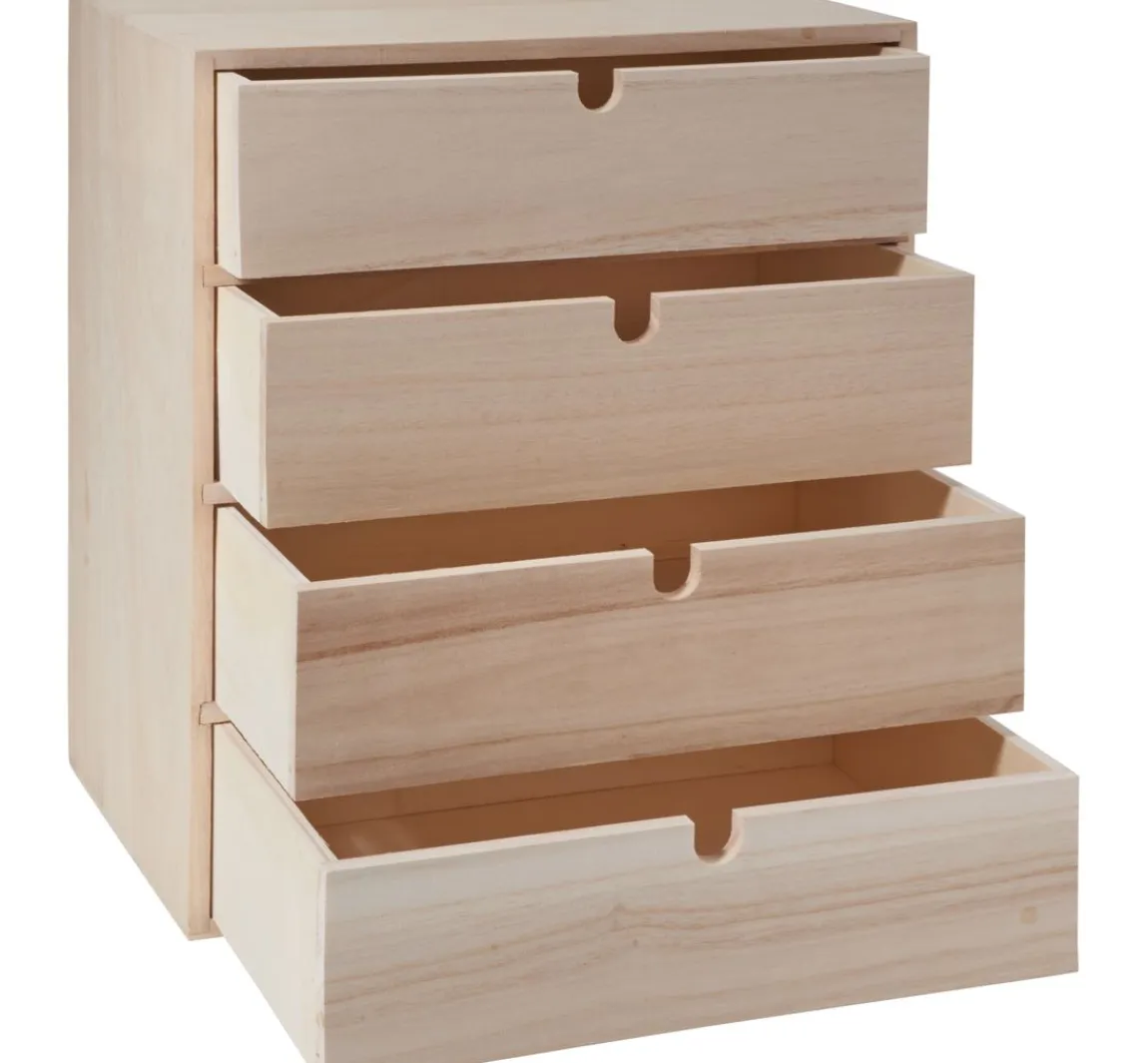 Clearance VBS Schubladenbox mit 4 Schubladen