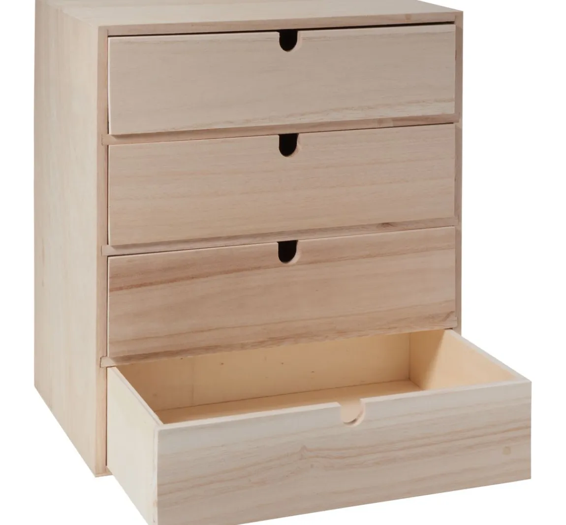 Clearance VBS Schubladenbox mit 4 Schubladen