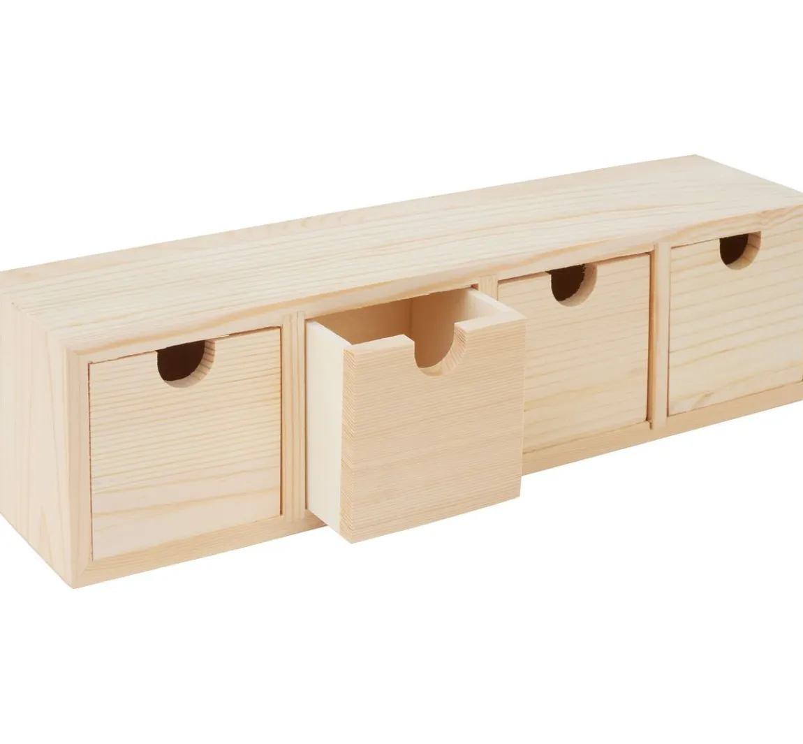 New VBS Schubladenbox mit 4 Schüben