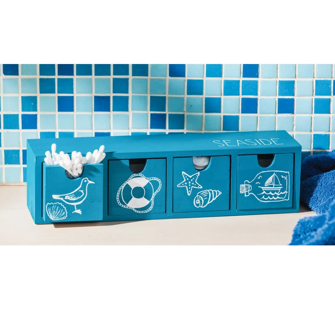 New VBS Schubladenbox mit 4 Schüben