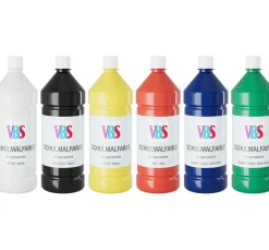 Hot VBS Schulmalfarbe, 6er-Set