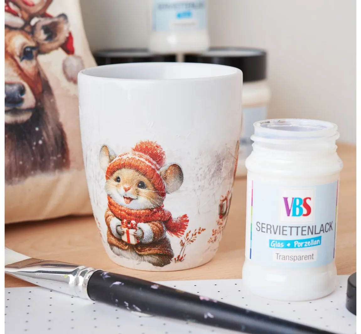 Hot VBS Serviettenpinsel/Decoupagepinsel