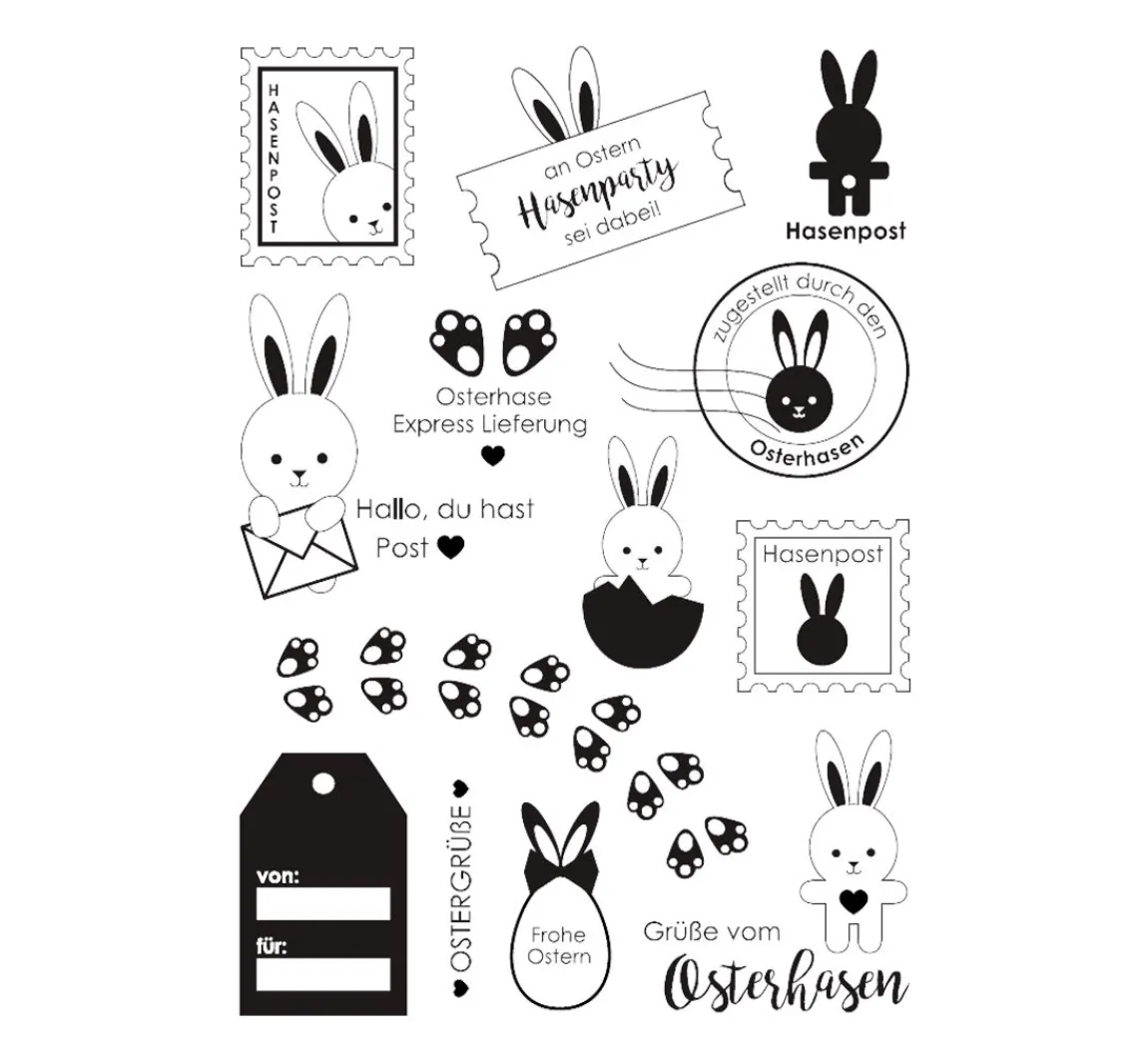 New VBS Silikonstempel "Hasenpost"