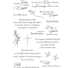 Hot VBS Silikonstempel "Kondolenz"