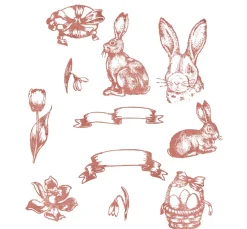 Hot VBS Silikonstempel "Nostalgische Ostern"