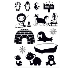 Hot VBS Silikonstempel "Polarwelt"