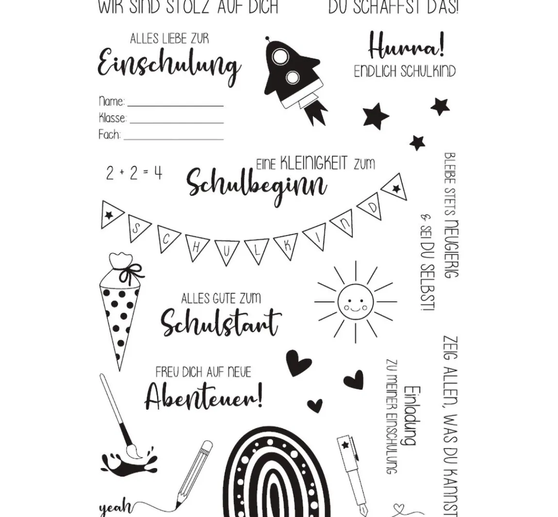 Sale VBS Silikonstempel "Schulanfang"