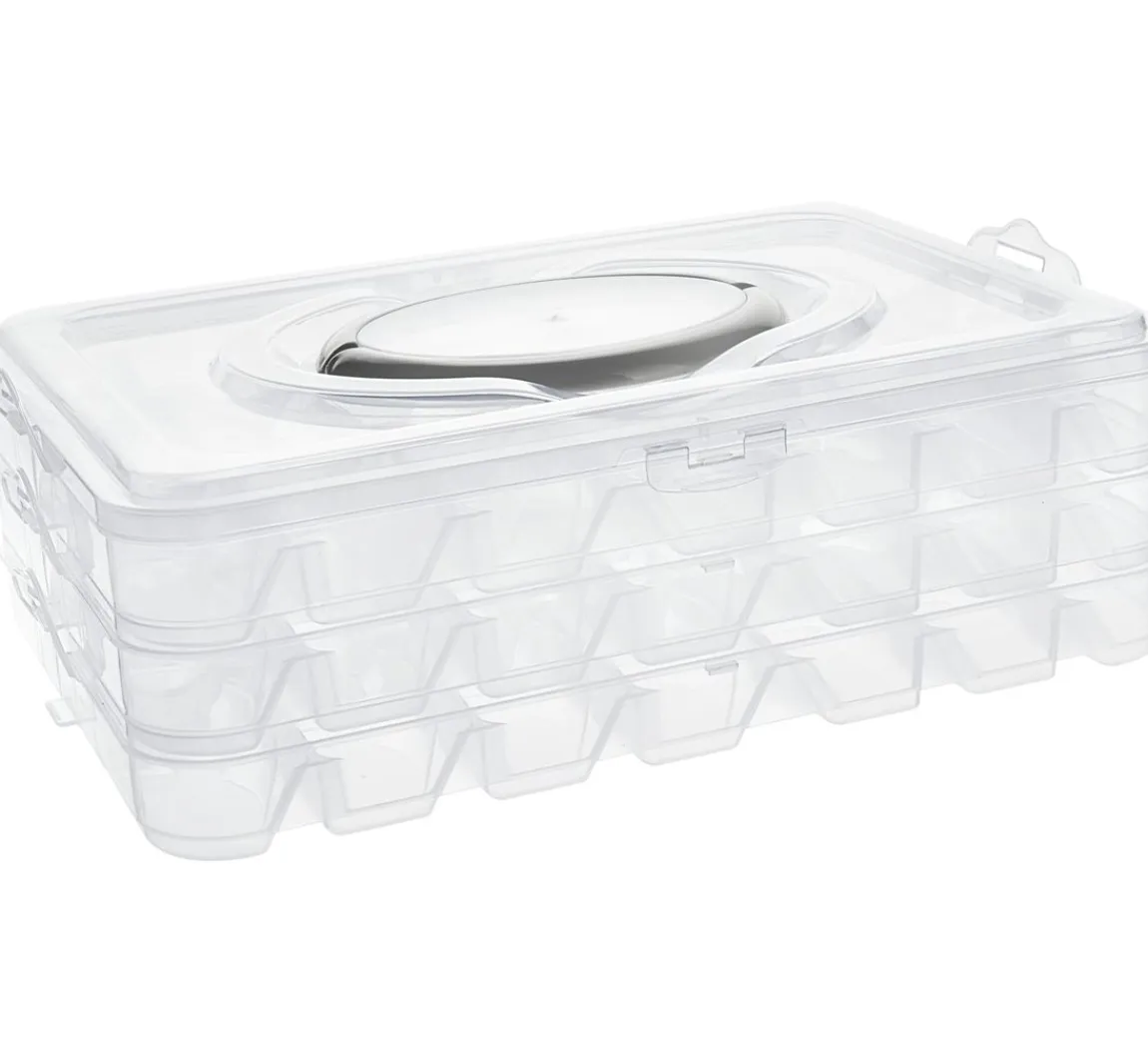 VBS Stapel-Sortierbox mit 3 x 21 Fächern