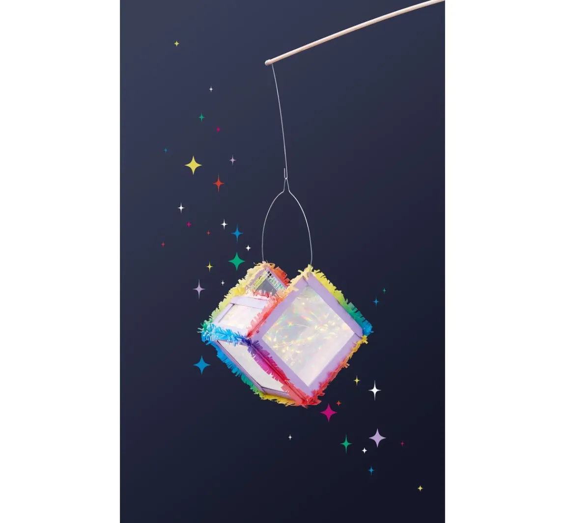 New VBS Sternenfolie "Multicolor", 50 x 100 cm